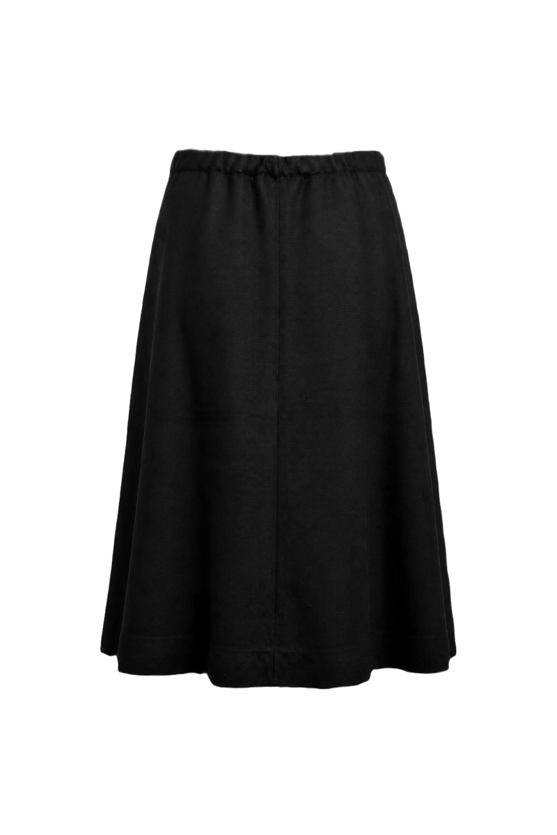 1950s Black Skirt - Back View