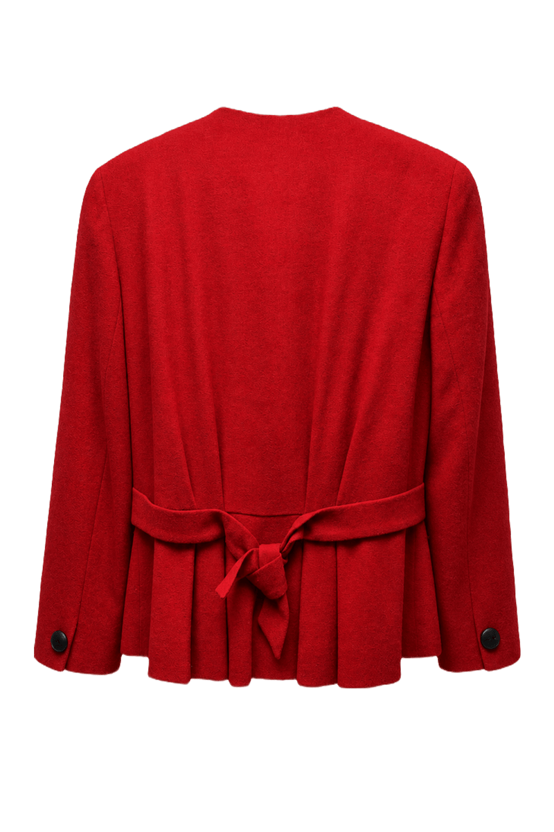 1980s Red Wool Jacket - Back View
