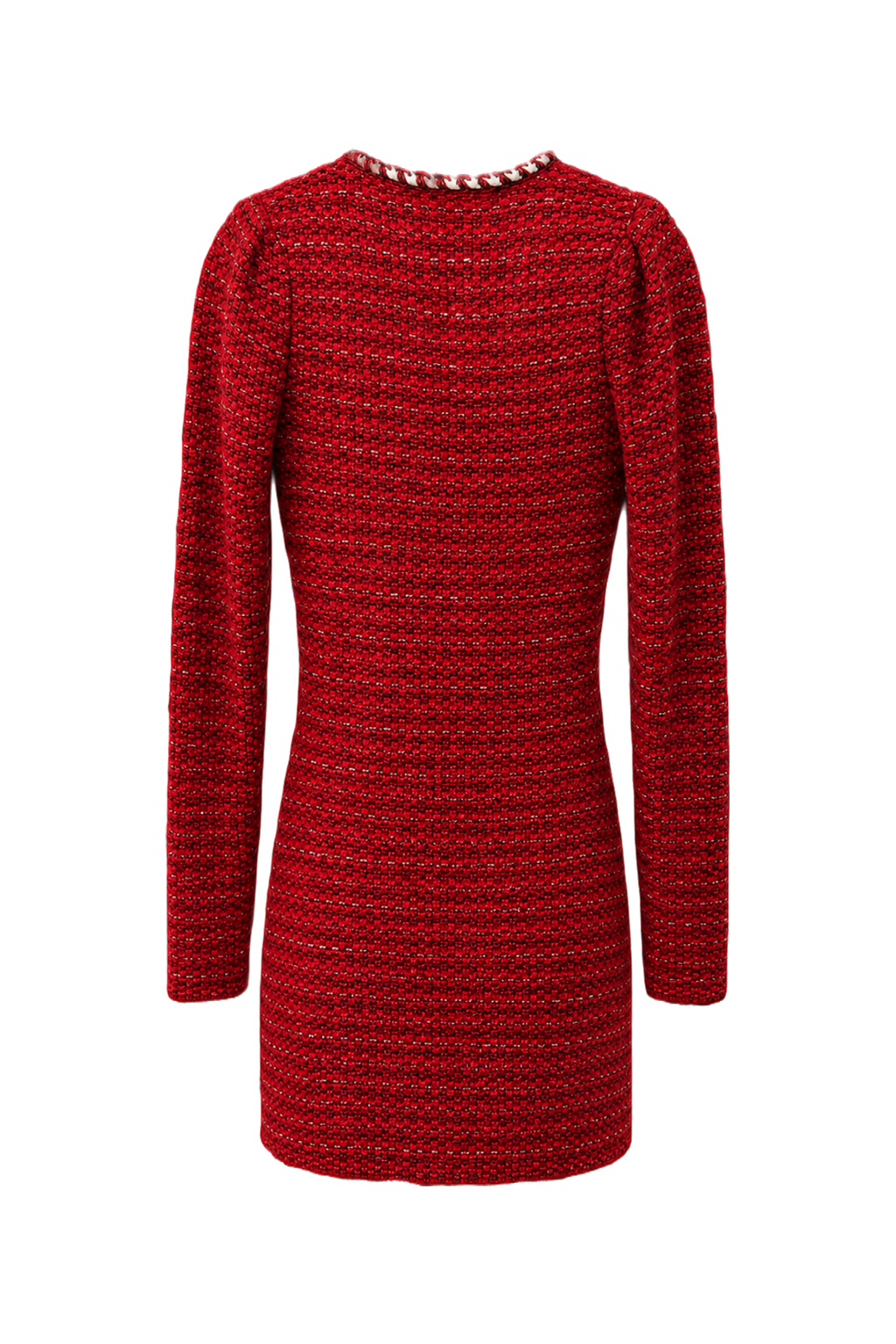 1980s Red Polyester Blend Jacket - Back View