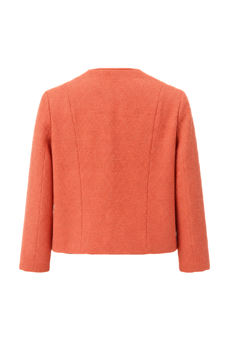 1960s Coral Wool Blend Jacket - Back View