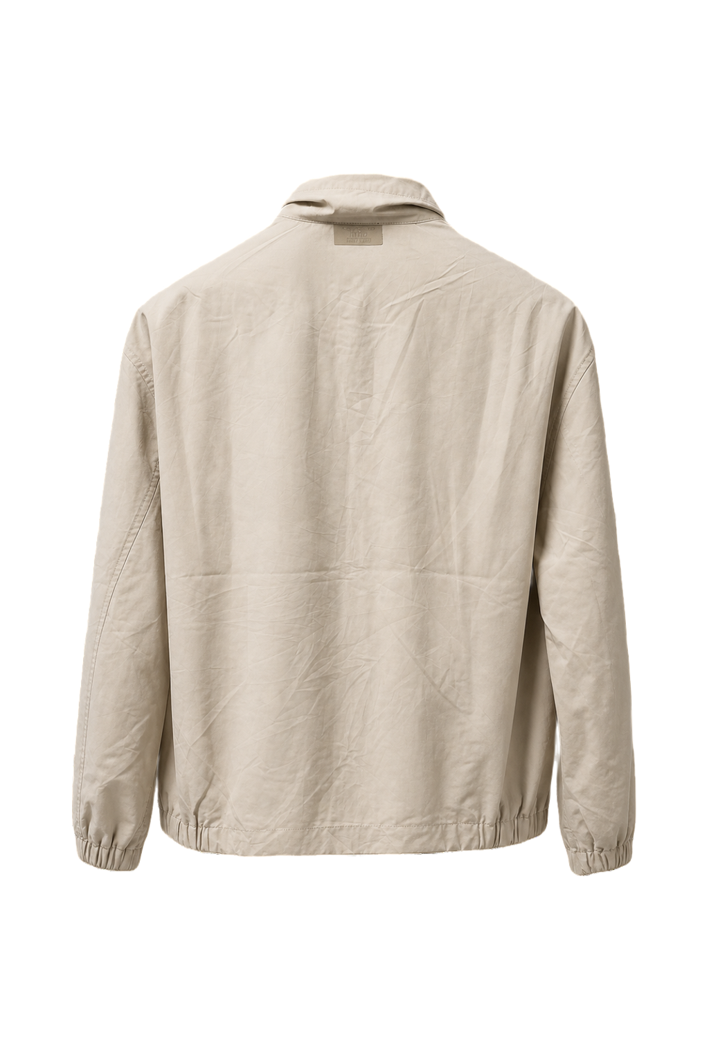 1980s Beige Cotton Blend Jacket - Back View