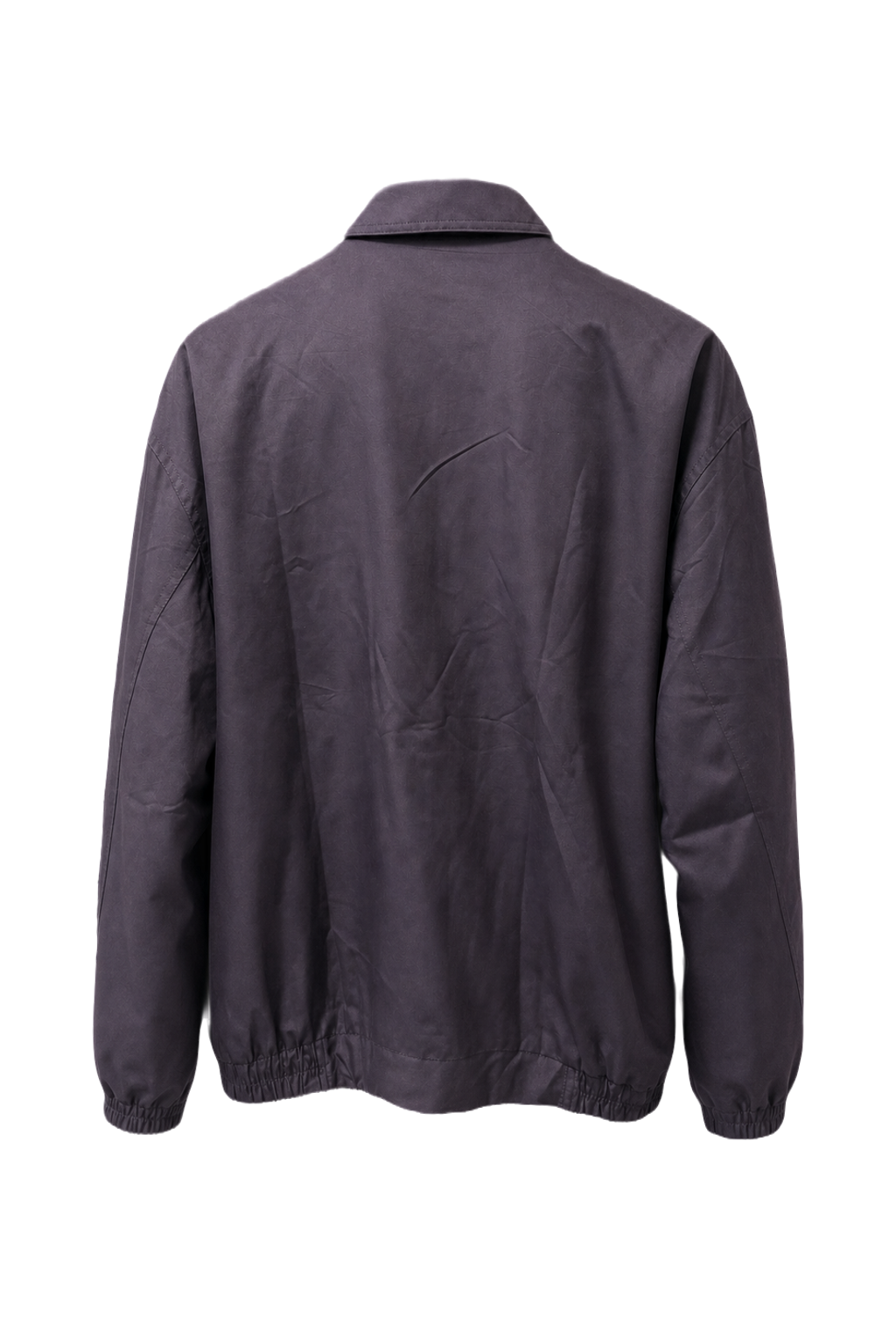 1990s Dark Grey Cotton Blend Jacket - Back View