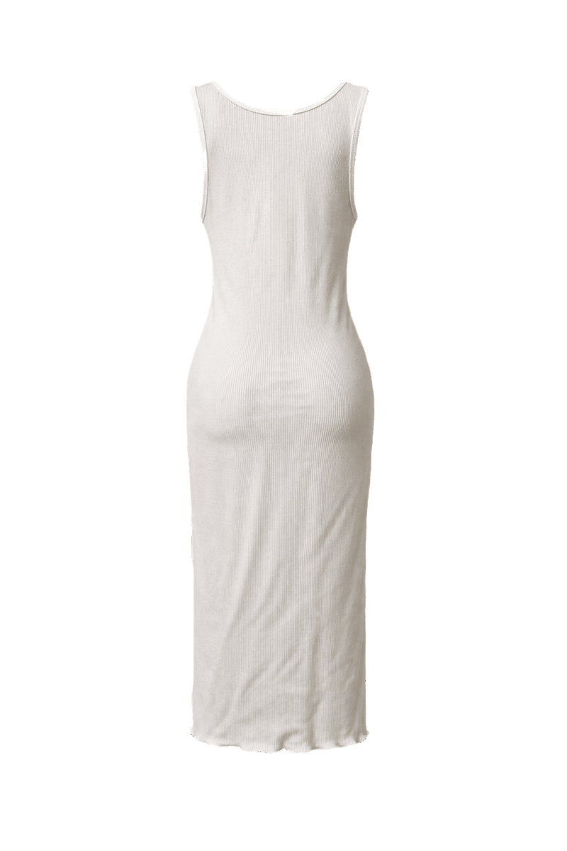 1970s White Cotton Tank Top - Back View