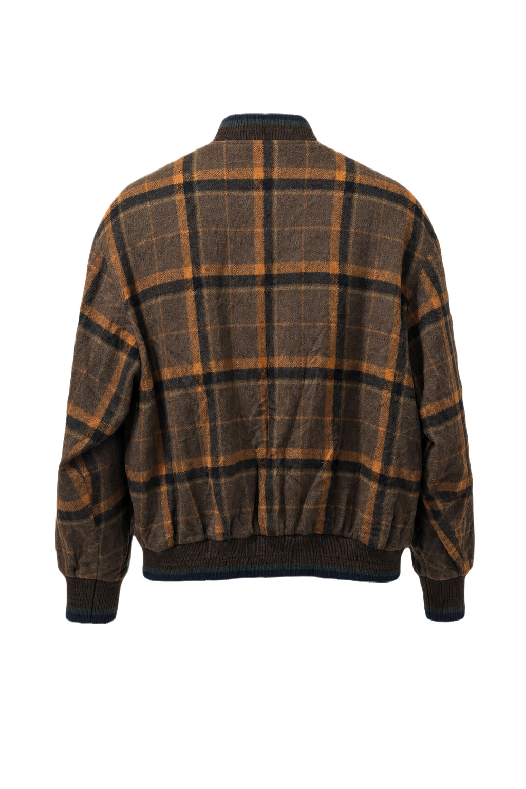 1980s Brown Cotton Jacket - Back View