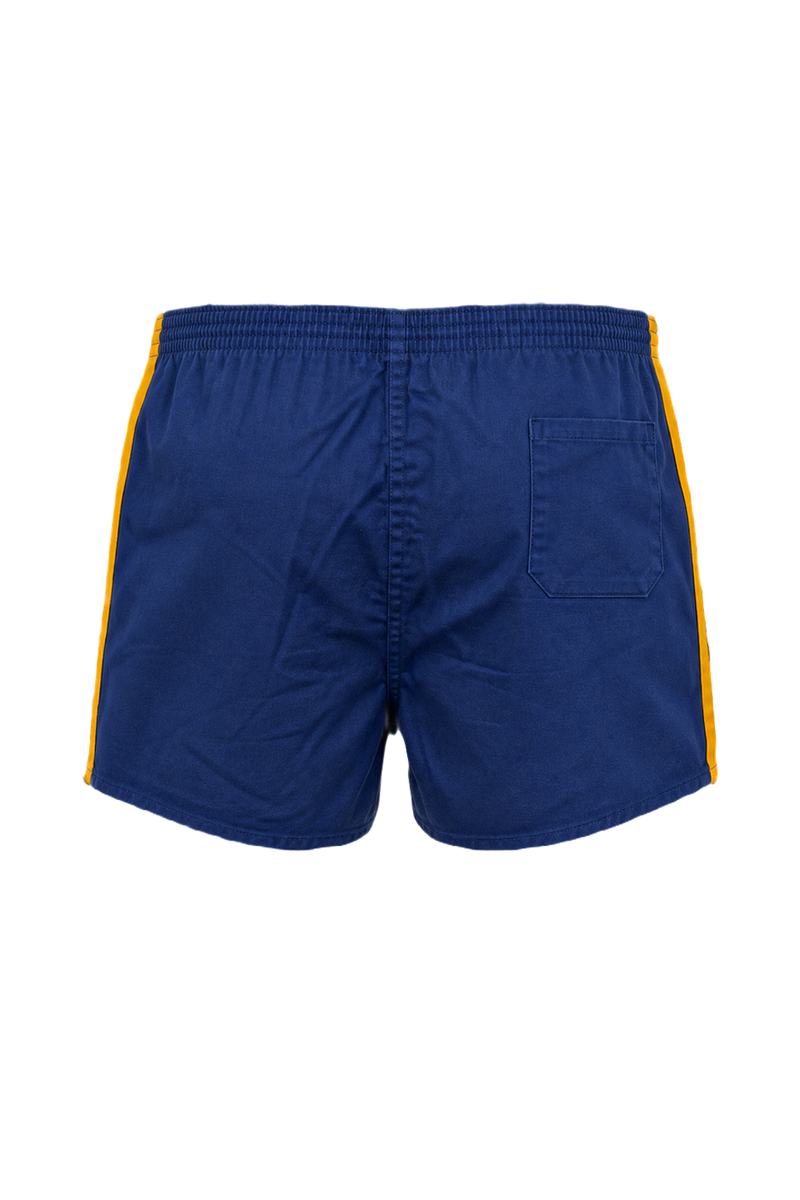 1980s Blue Cotton Shorts - Back View