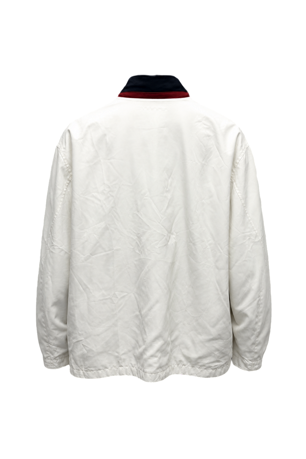1980s Cream Cotton Blend Jacket - Back View