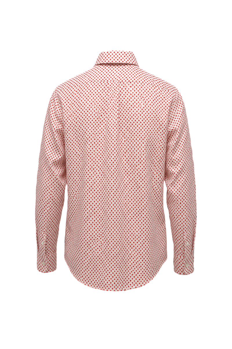 1970s White Cotton Shirt - Back View
