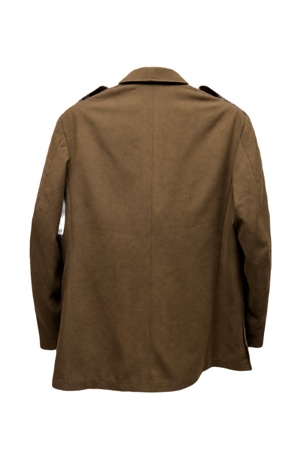 1940s Olive Green Wool Blend Jacket - Back View