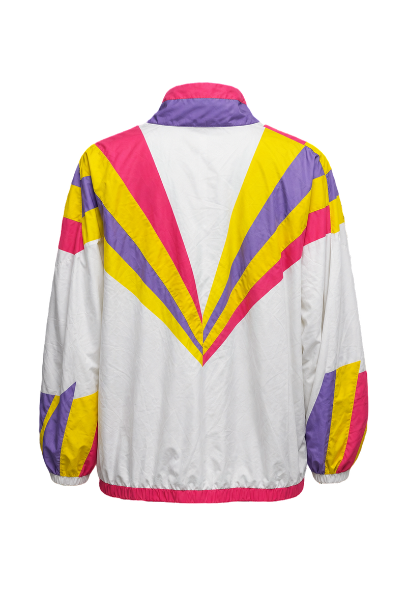 1990s White Nylon Jacket - Back View