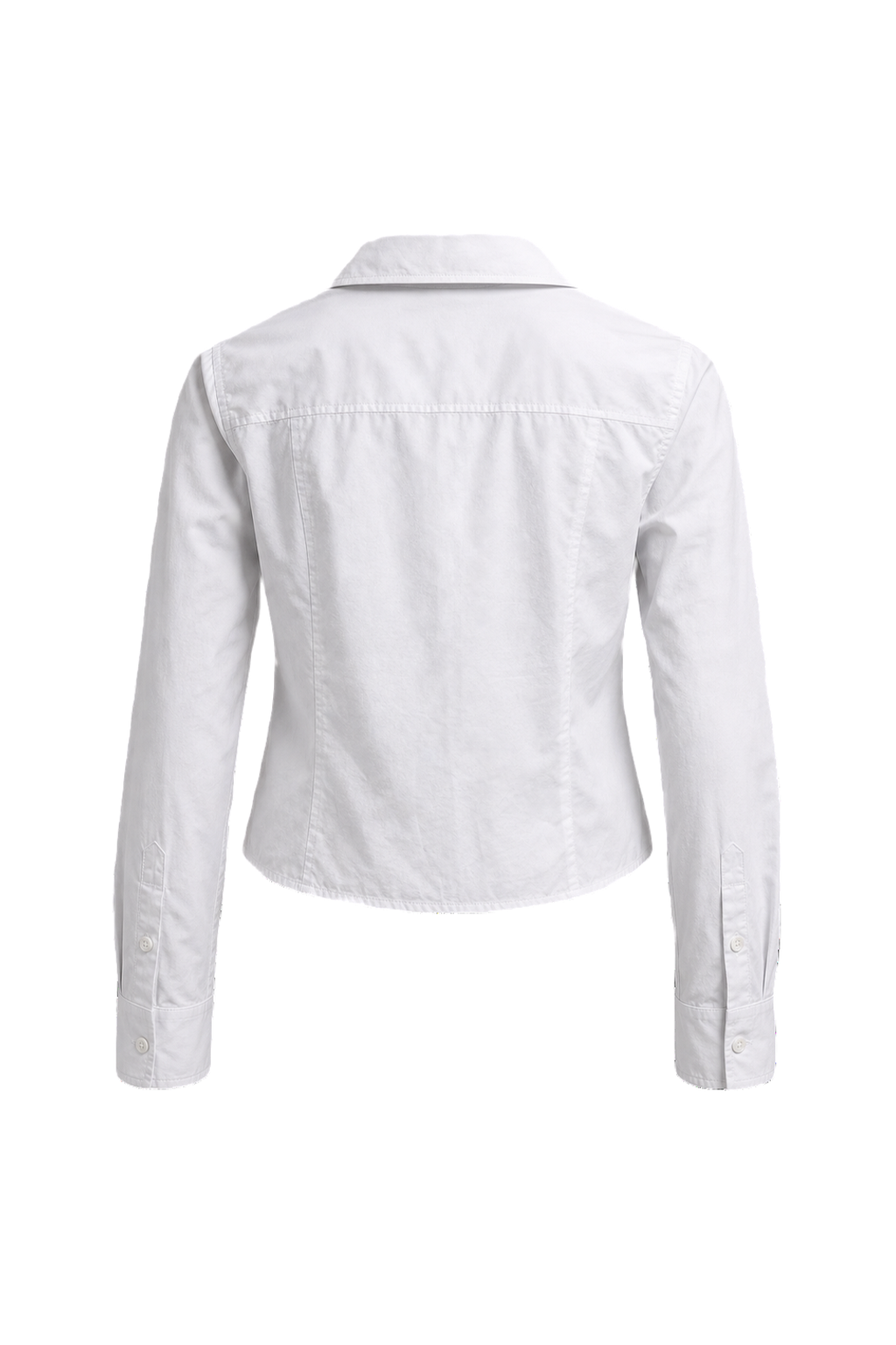 1990s White Cotton Shirt - Back View