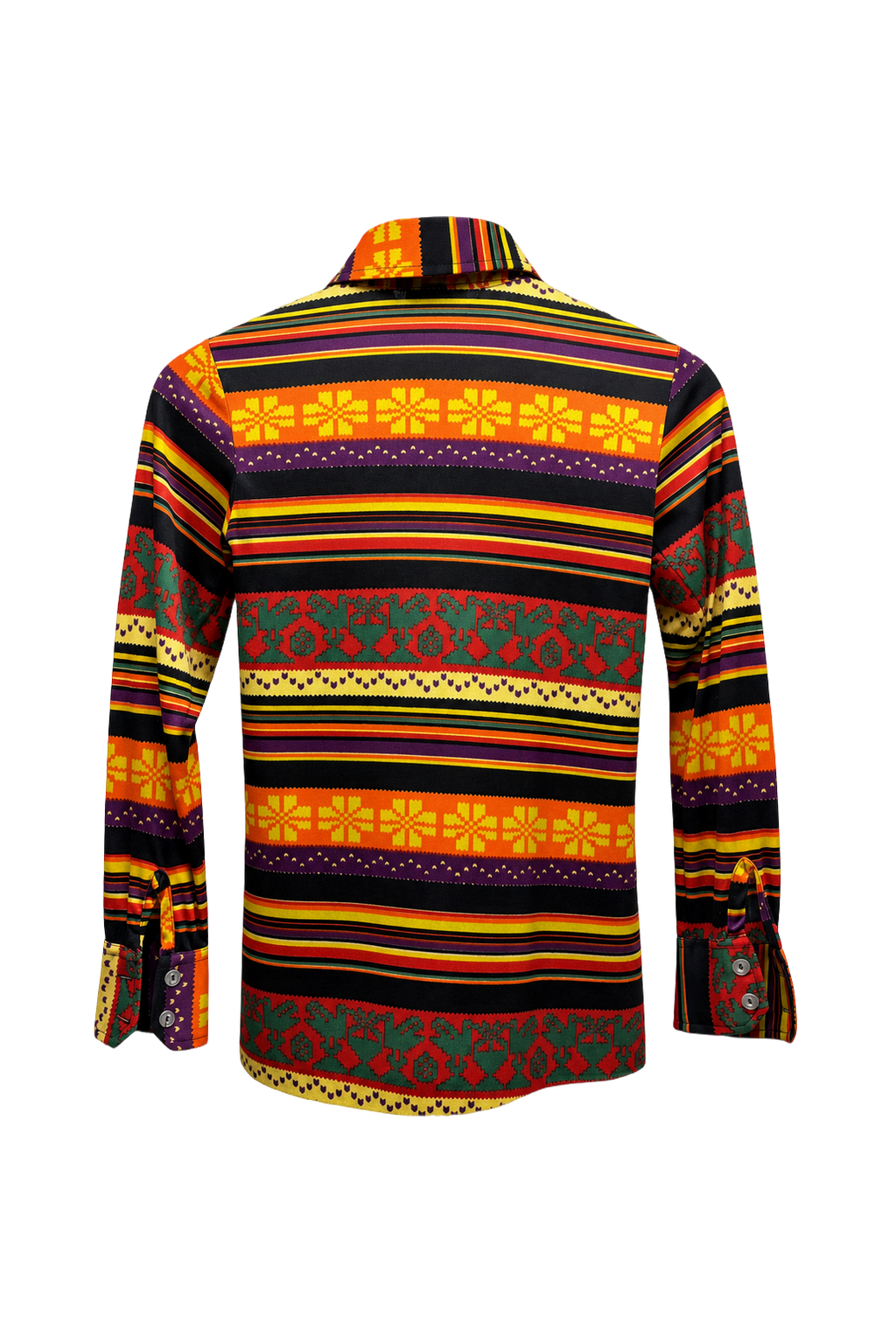 1970s Multi-Color Smooth Shirt - Back View