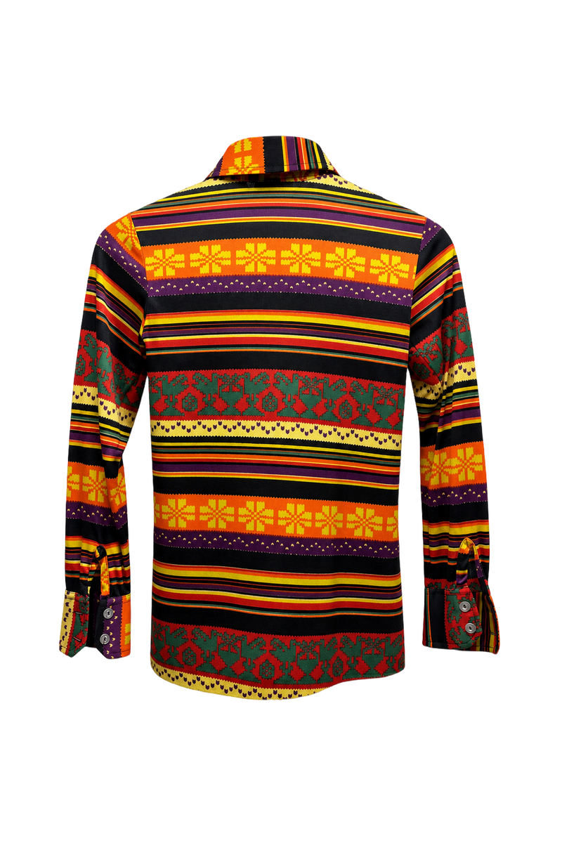 1970s Multi-Color Smooth Shirt - Back View