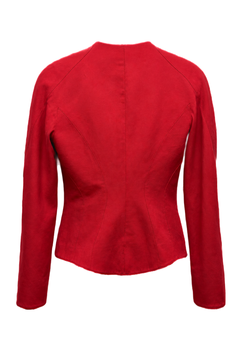 1980s Red Wool Jacket - Back View