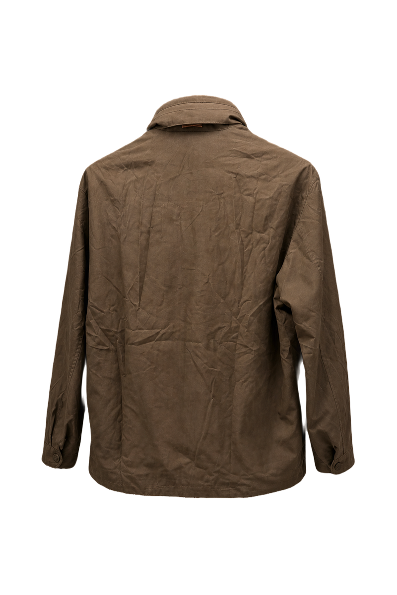 1970s Tan Cotton Jacket - Back View