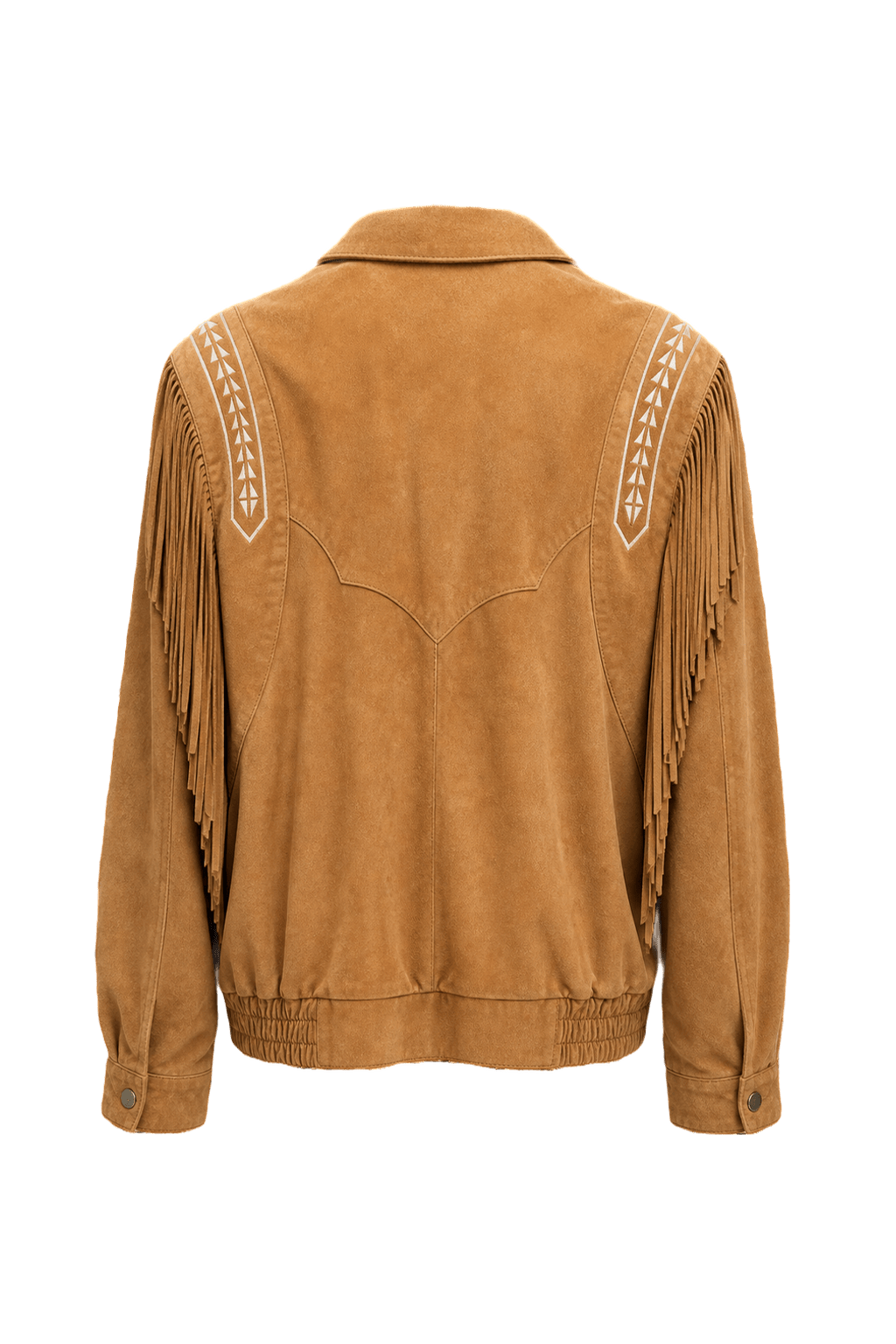 1970s Tan Suede Jacket - Back View