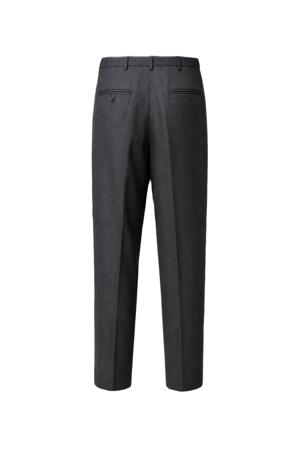 1960s Black Wool Trousers - Back View
