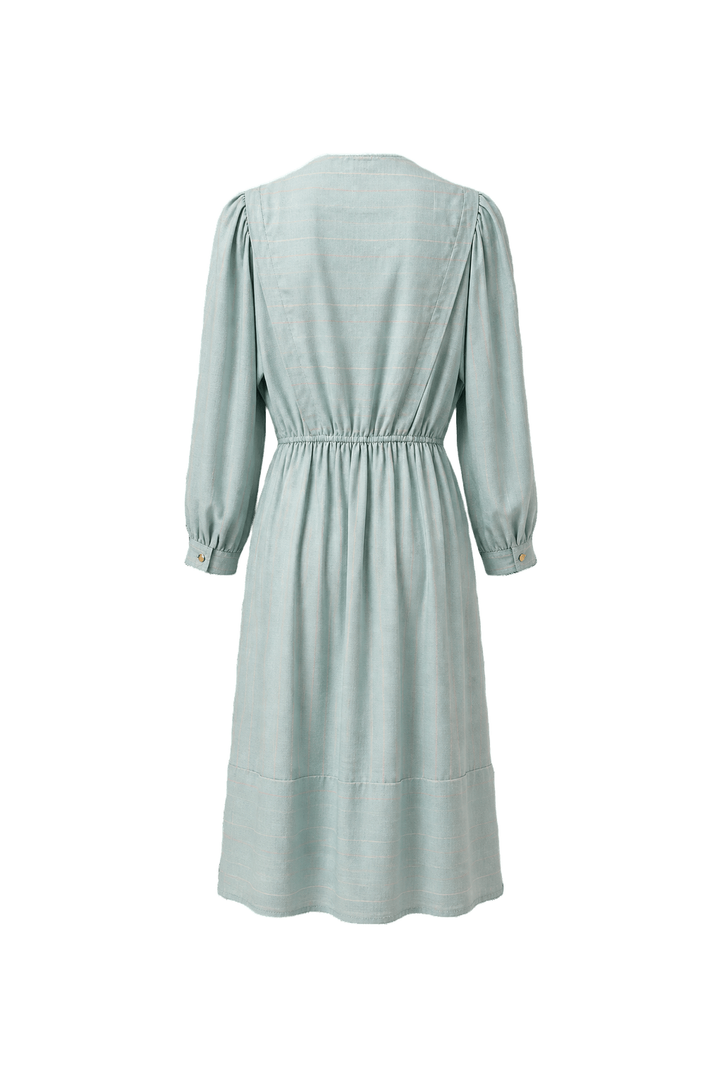 1960s Light Blue Cotton Dress - Back View