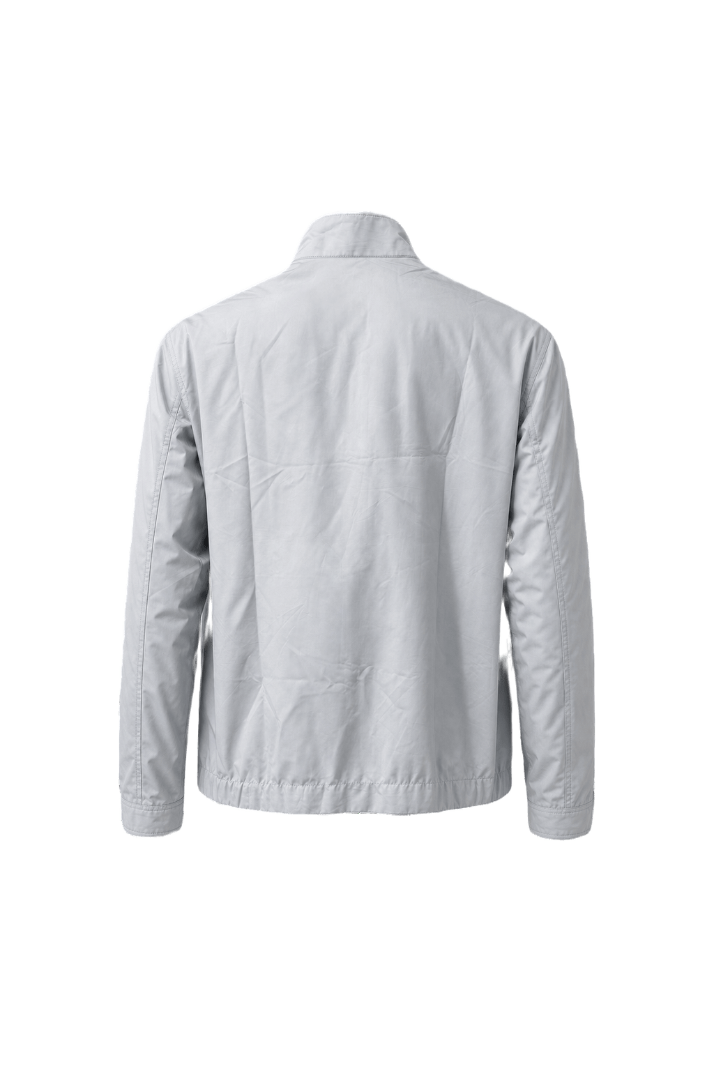 1980s Light Blue Cotton Blend Jacket - Back View