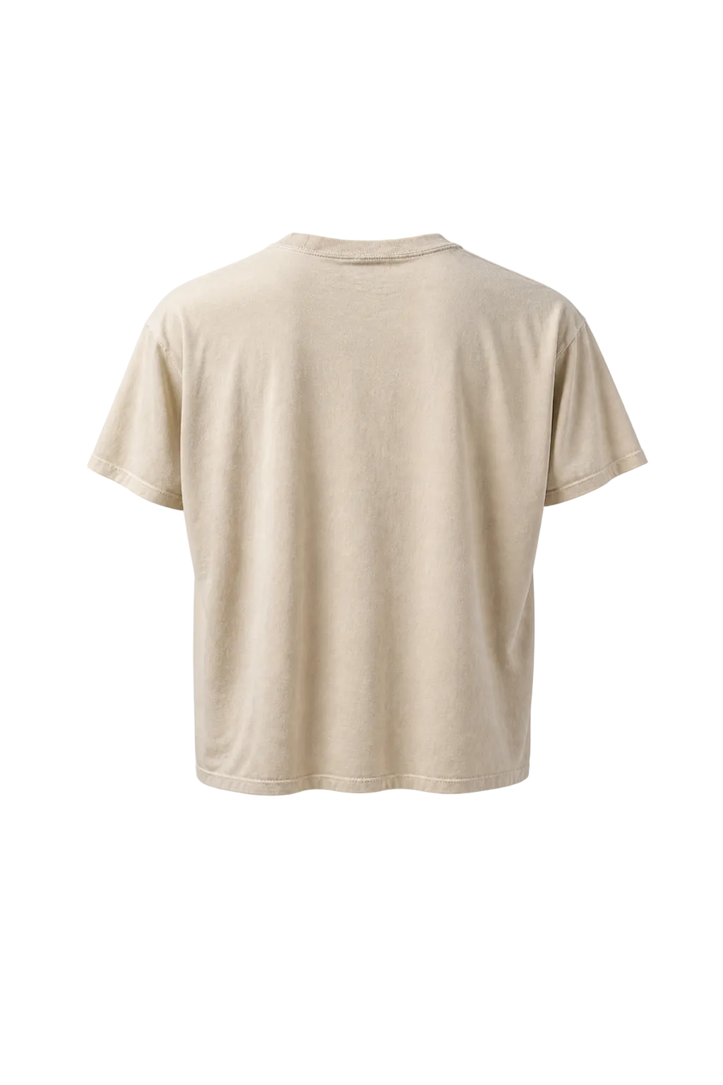 1990s Cream White Cotton T-Shirt - Back View