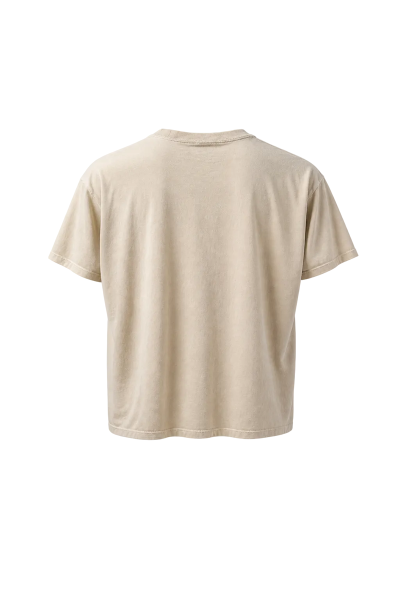 1990s Cream White Cotton T-Shirt - Back View