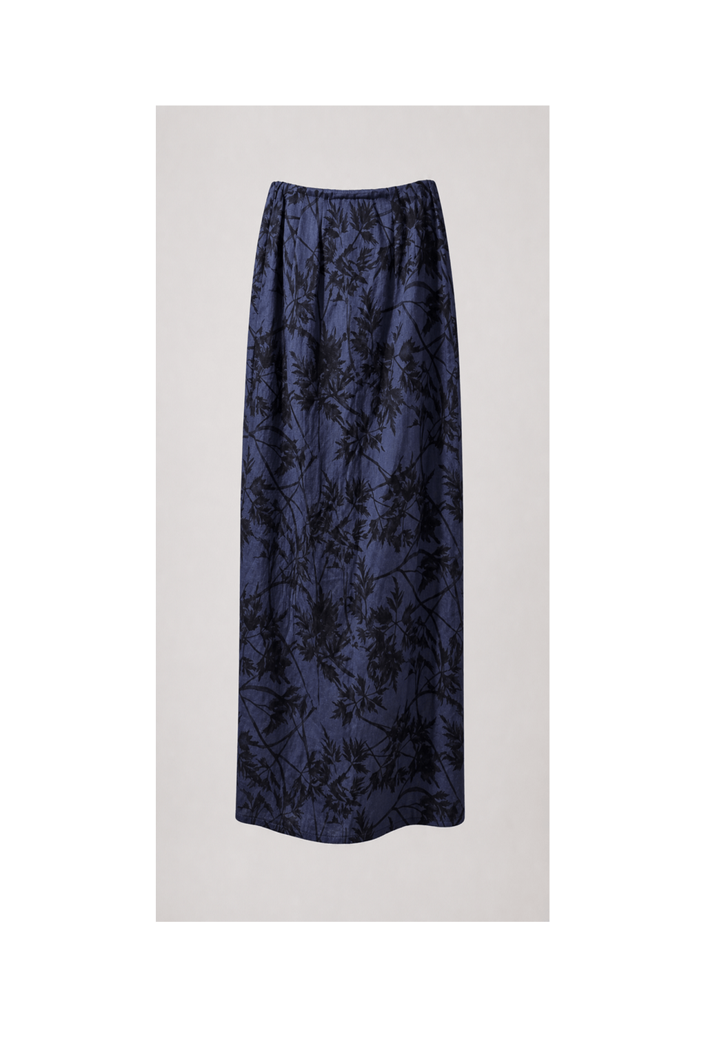 1990s Blue Polyester Skirt - Back View
