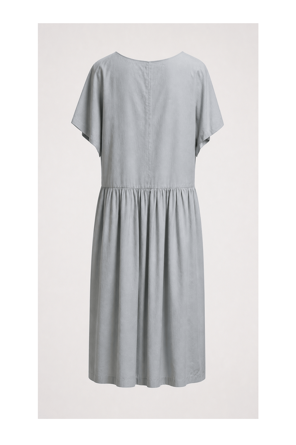 1960s Light Blue Cotton Dress - Back View