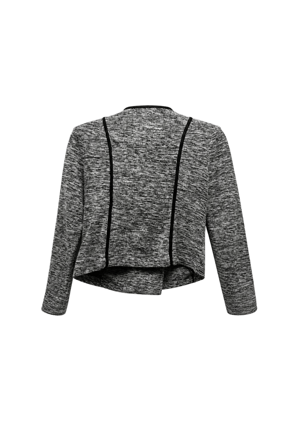 1990s Gray Cotton Blend Jacket - Back View