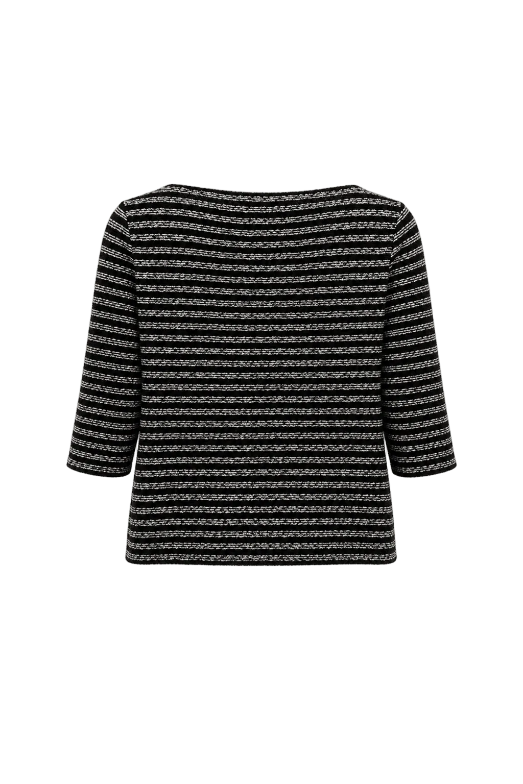 1980s Black Terrycloth Sweater - Back View