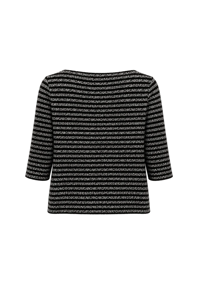 1980s Black Terrycloth Sweater - Back View