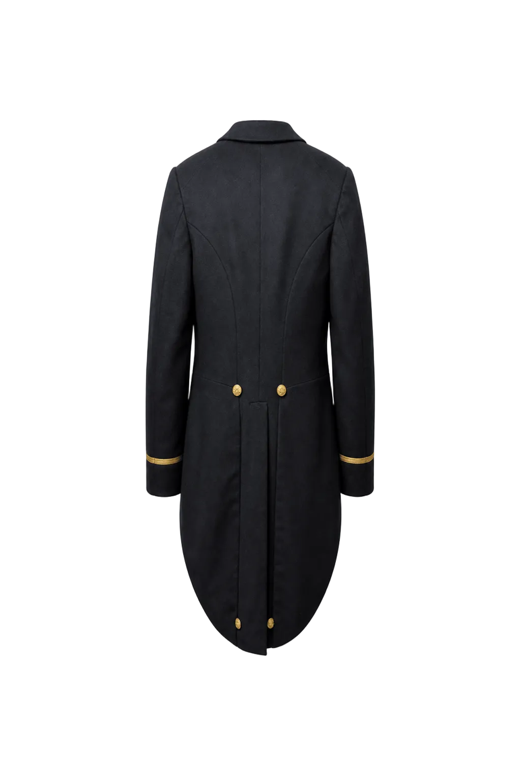 1920s Navy Blue Wool Jacket - Back View
