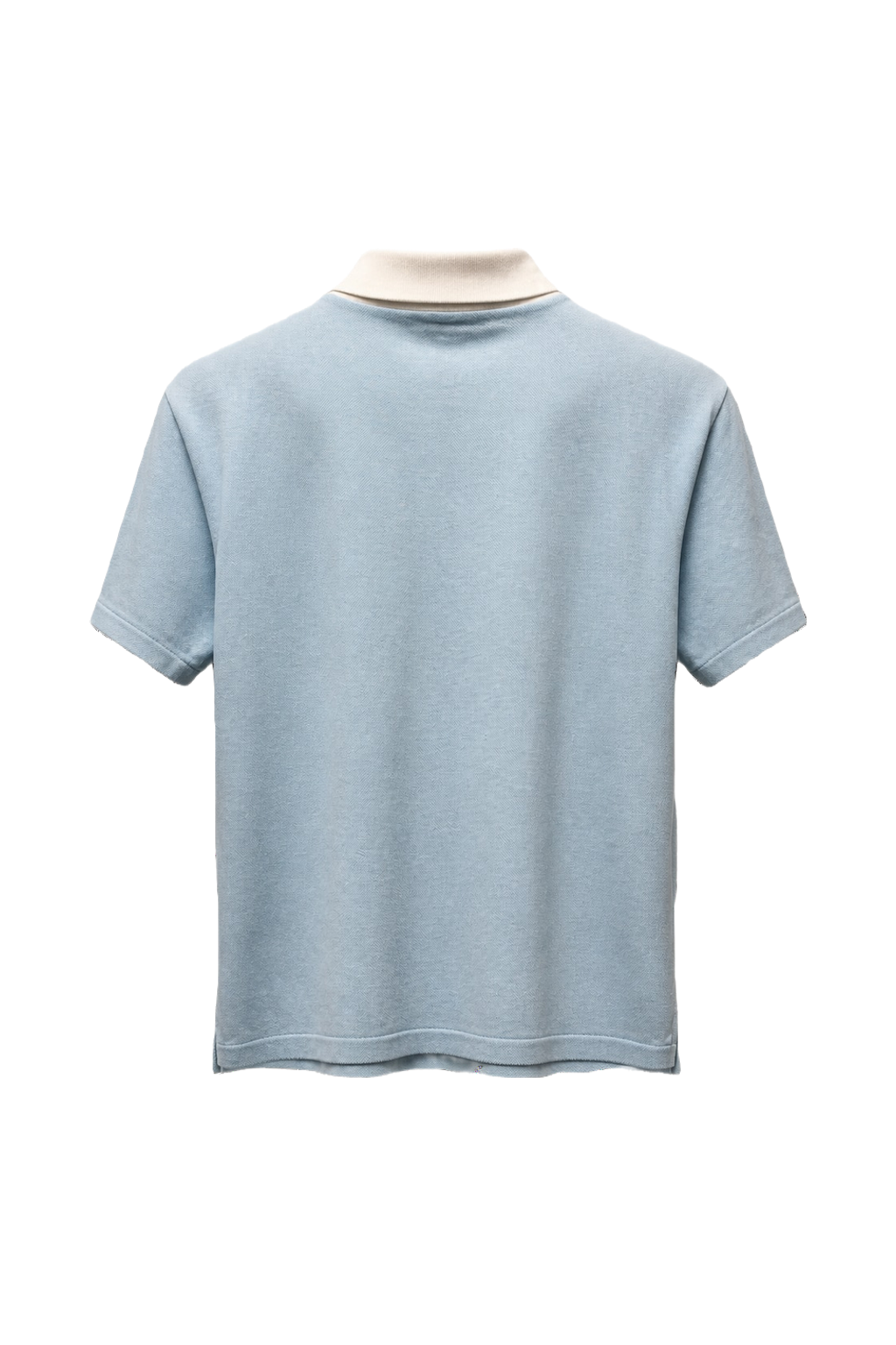1980s Light Blue Cotton Blend Shirt - Back View