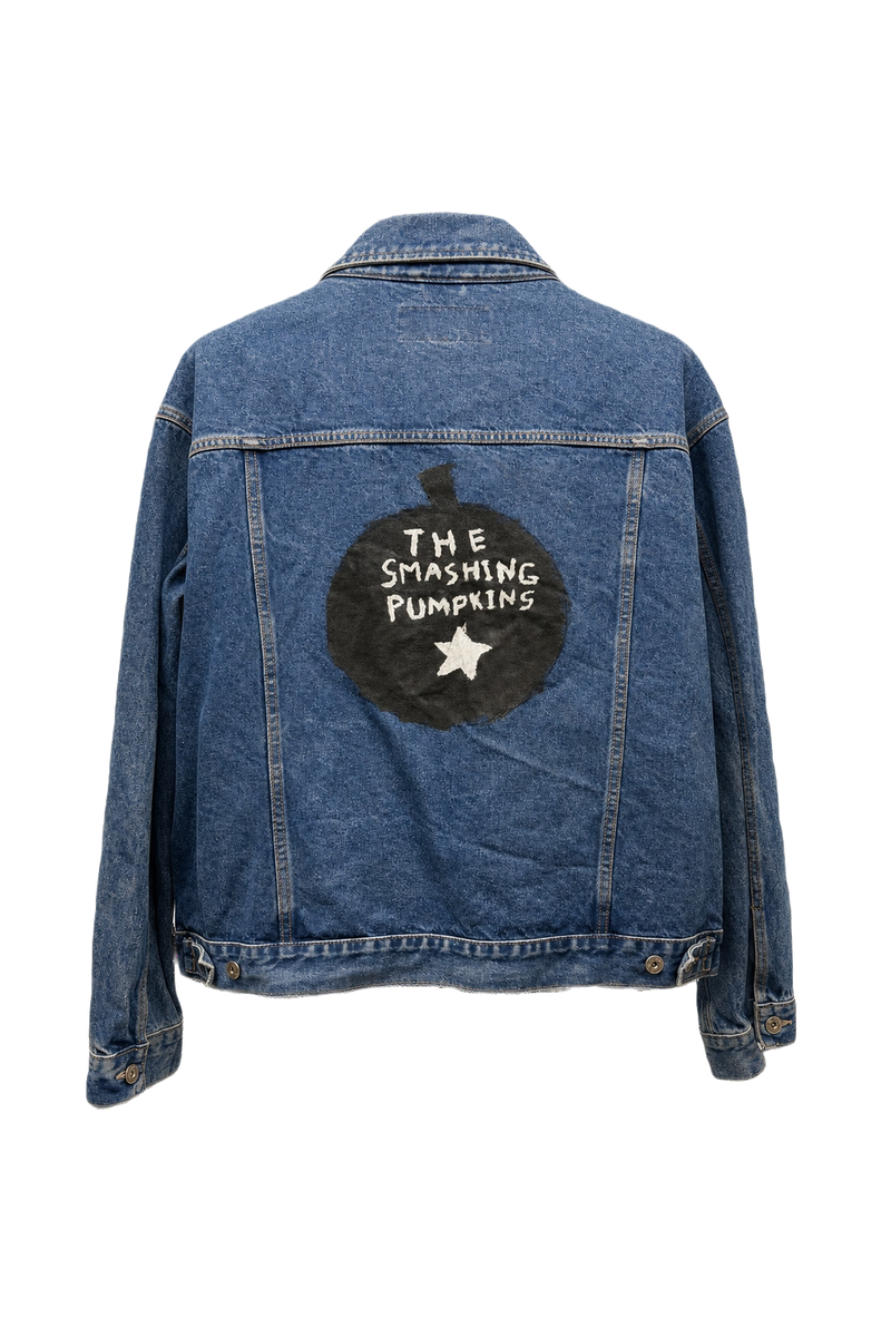 1990s Blue Denim Wrangler Denim Jacket - Back View