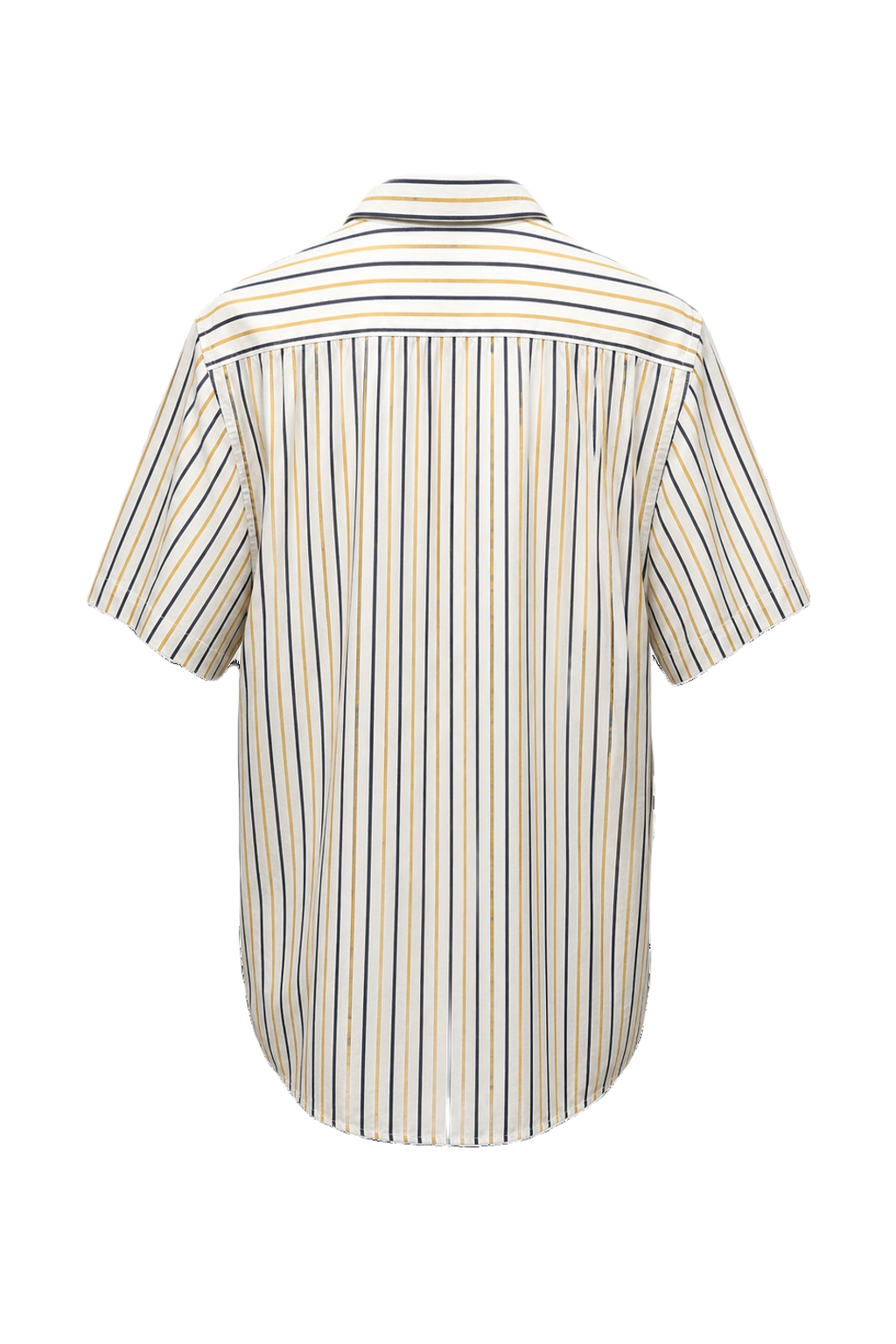 1980s Cream White Cotton Blend Shirt - Back View