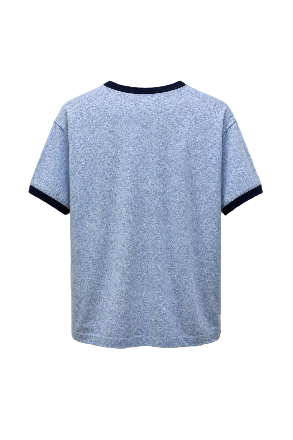 1990s Light Blue Cotton Blend T-Shirt - Back View