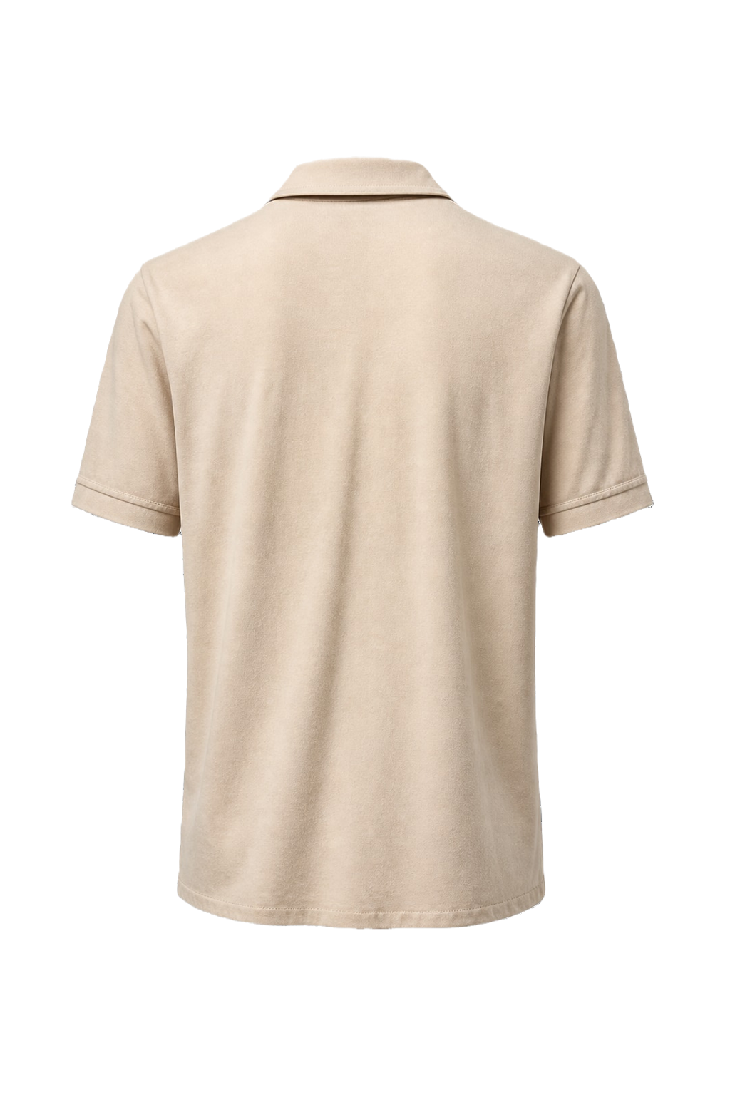 1980s Cream Cotton Blend Shirt - Back View