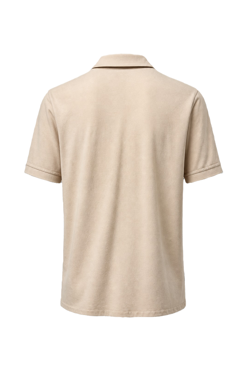 1980s Cream Cotton Blend Shirt - Back View