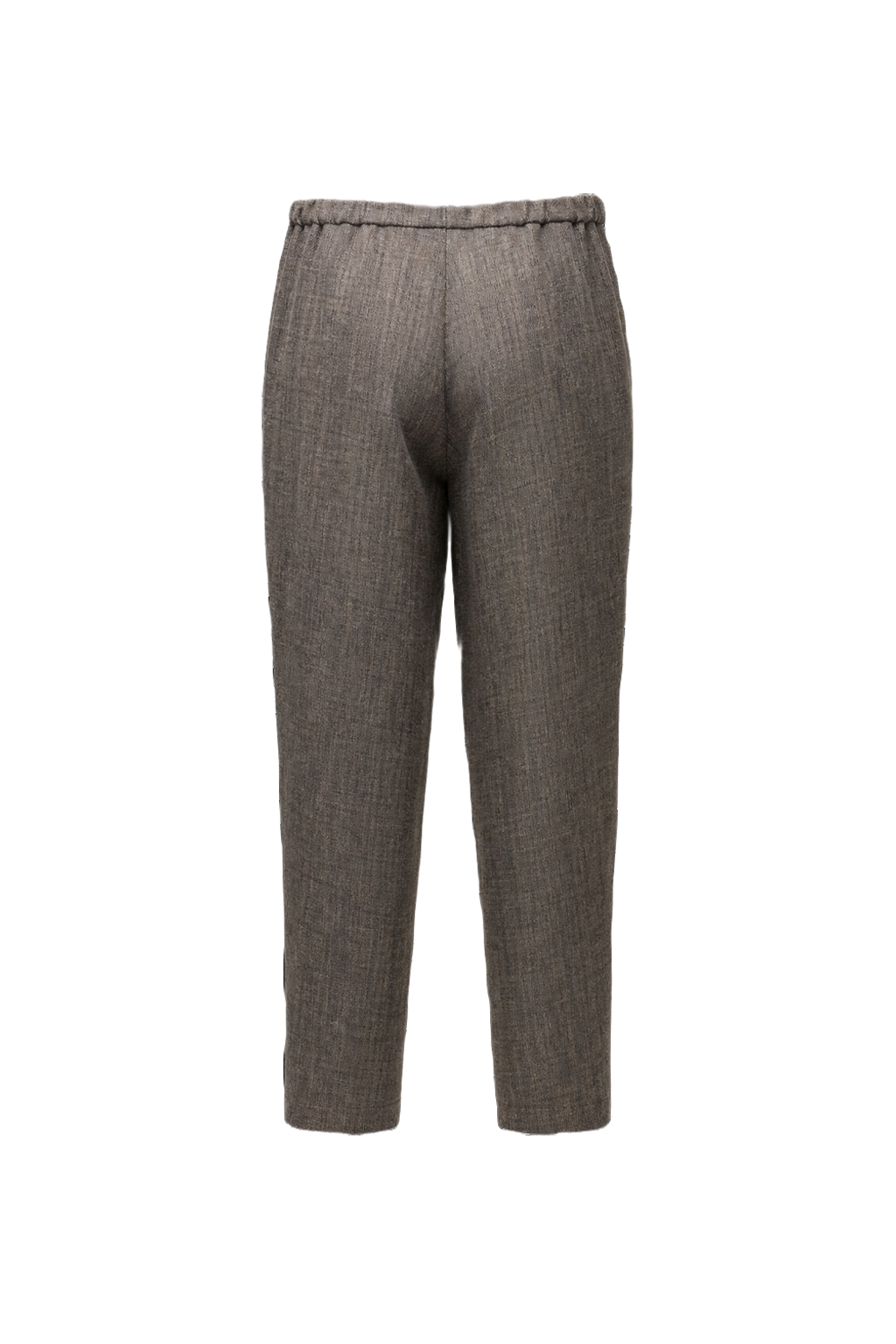 1990s Grey Wool Blend Trousers - Back View