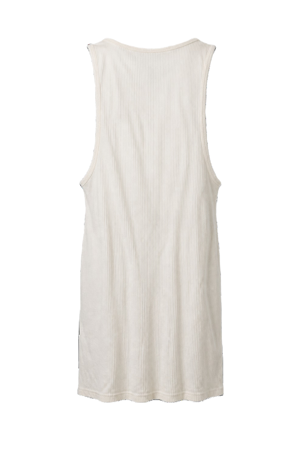1990s White Cotton Tank Top - Back View