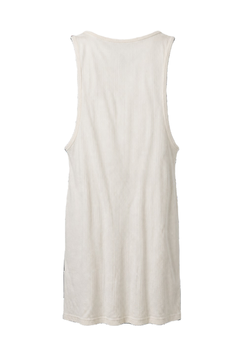 1990s White Cotton Tank Top - Back View