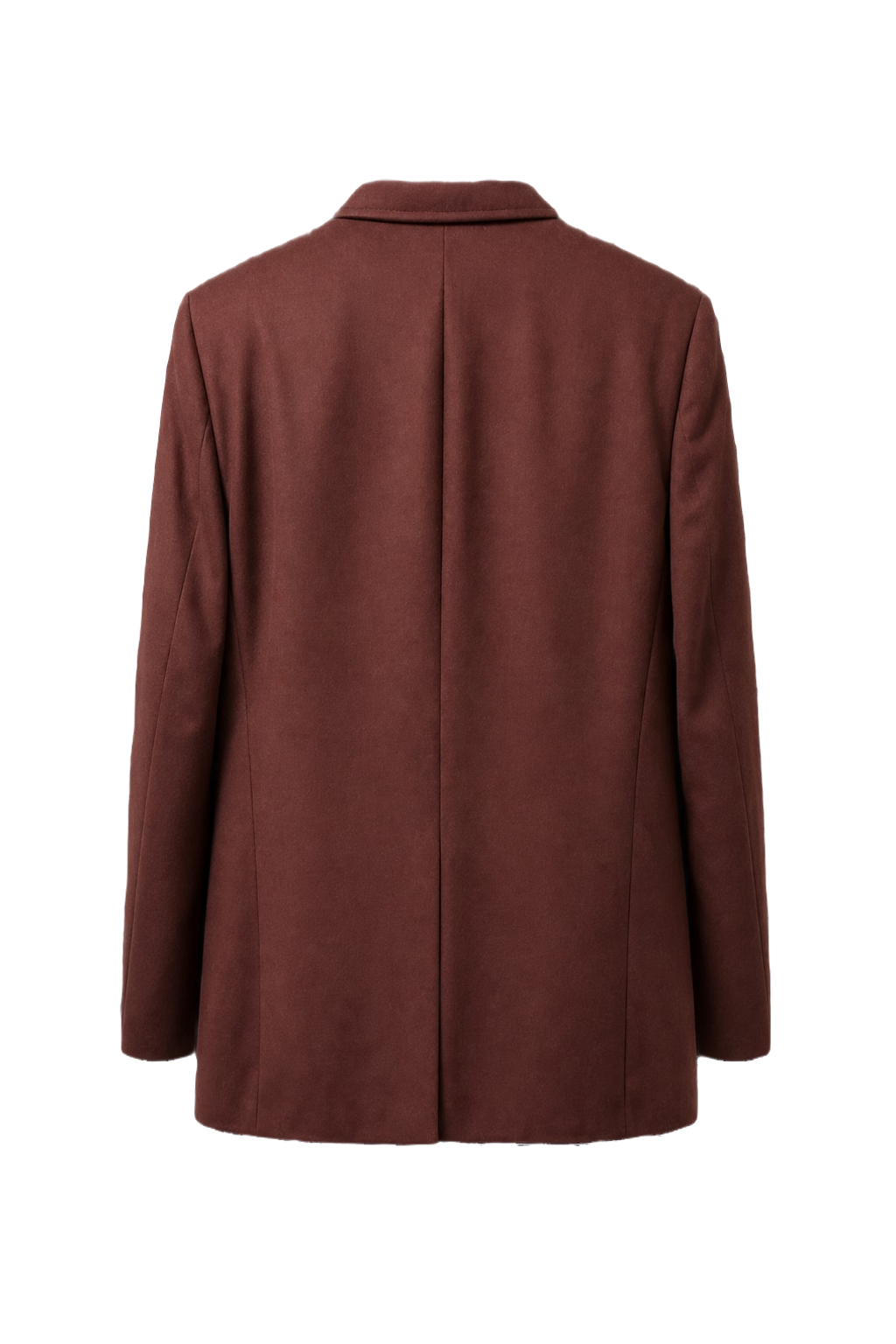 1980s Burgundy Wool Blazer - Back View