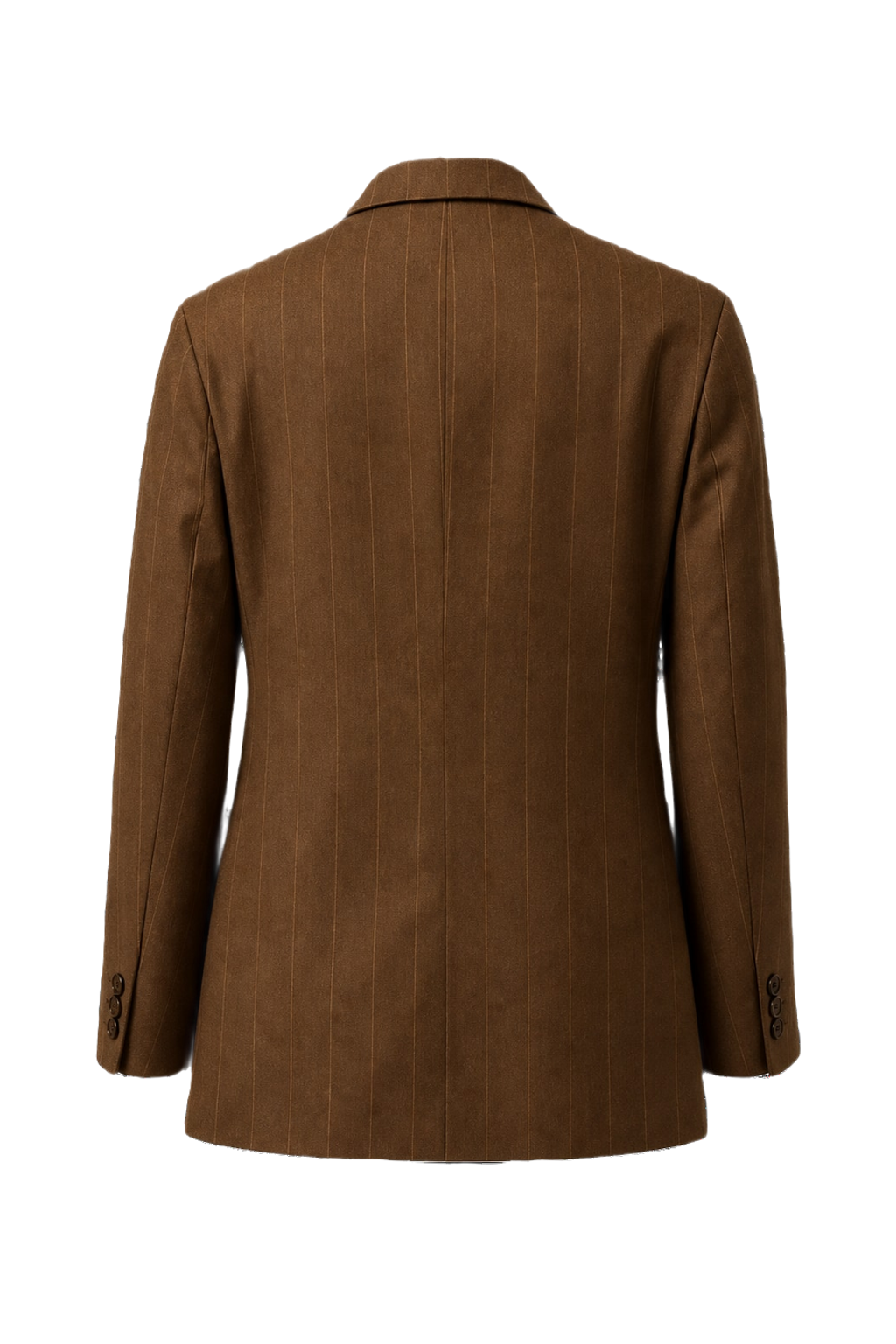 1980s Brown Wool Blazer - Back View