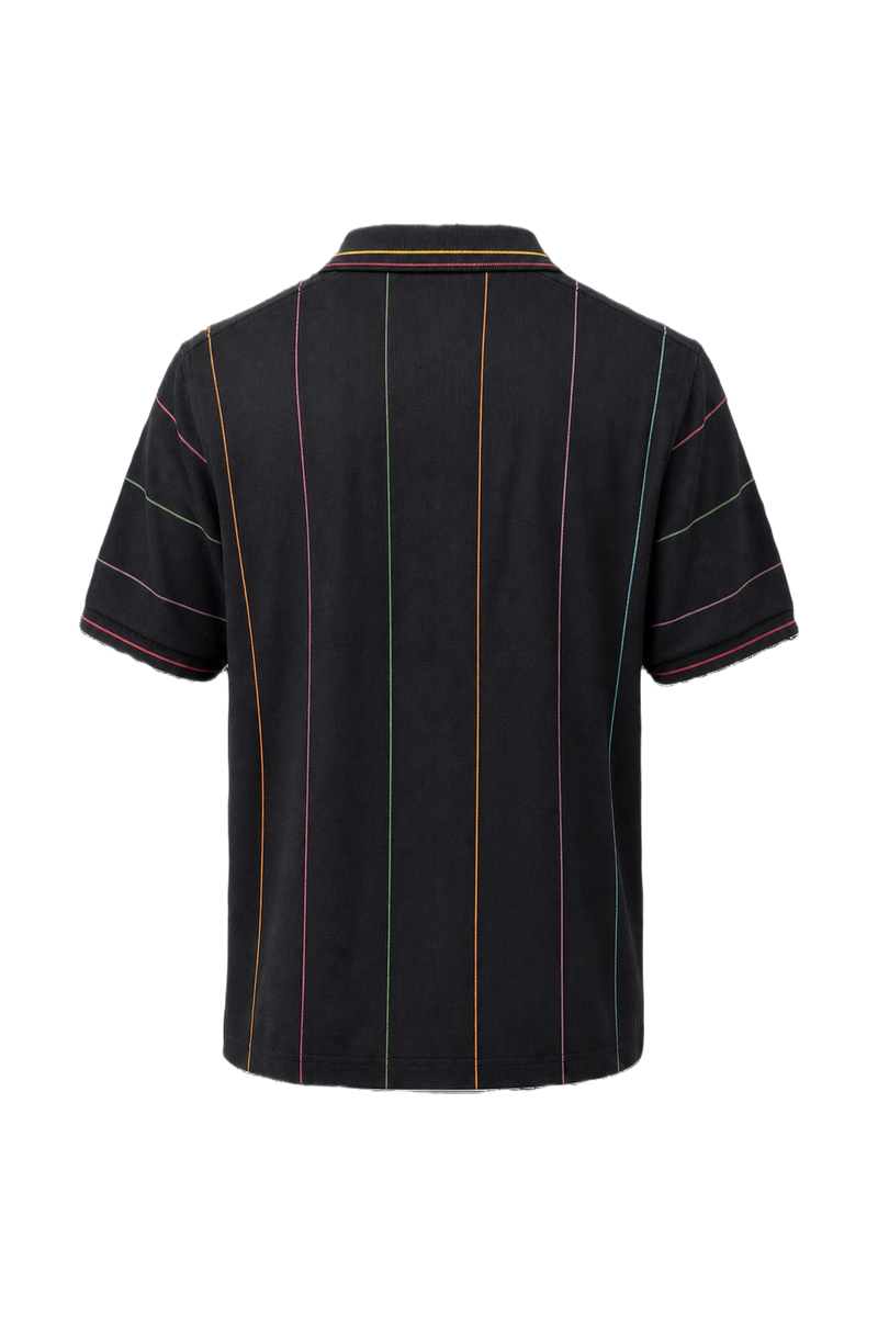 1980s Navy Blue Cotton Polo - Back View