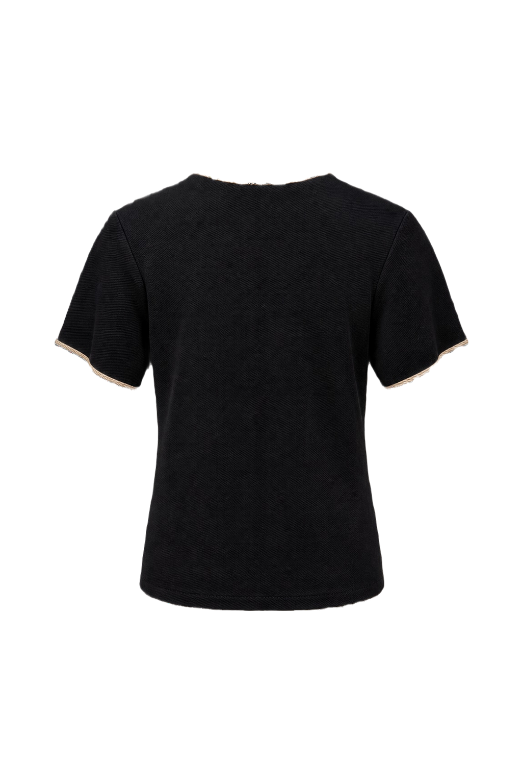 1960s Black Cotton T-Shirt - Back View