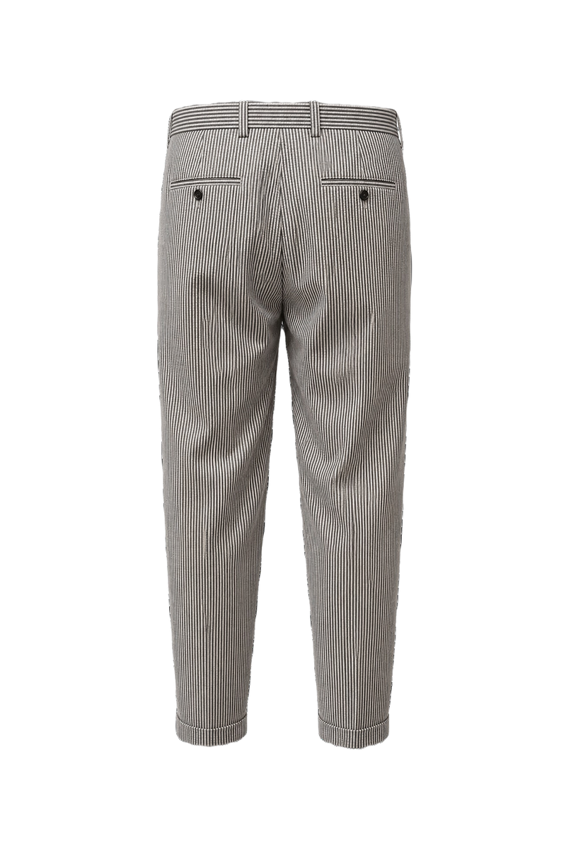 1980s White Cotton Trousers - Back View