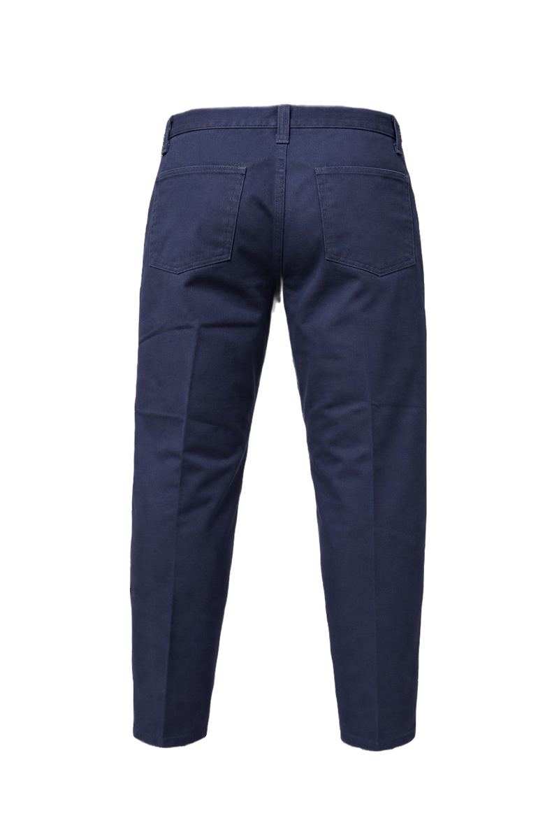 1980s Navy Blue Cotton Pants - Back View