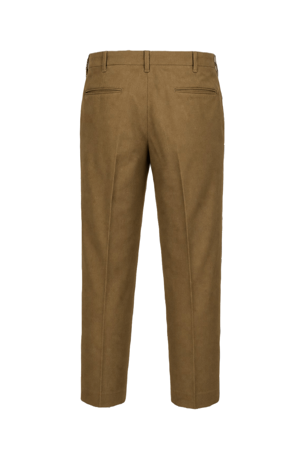 1950s Tan Cotton Trousers - Back View