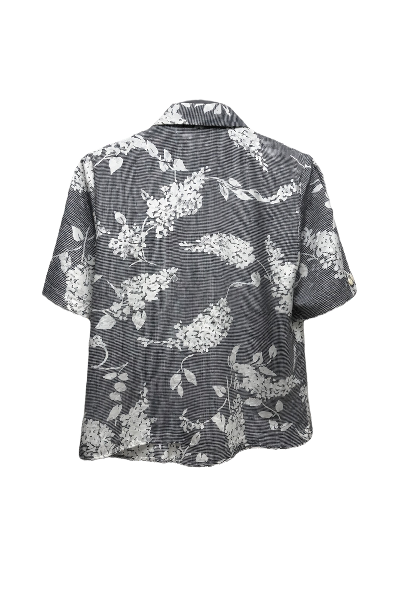 1980s Grey Cotton Shirt - Back View