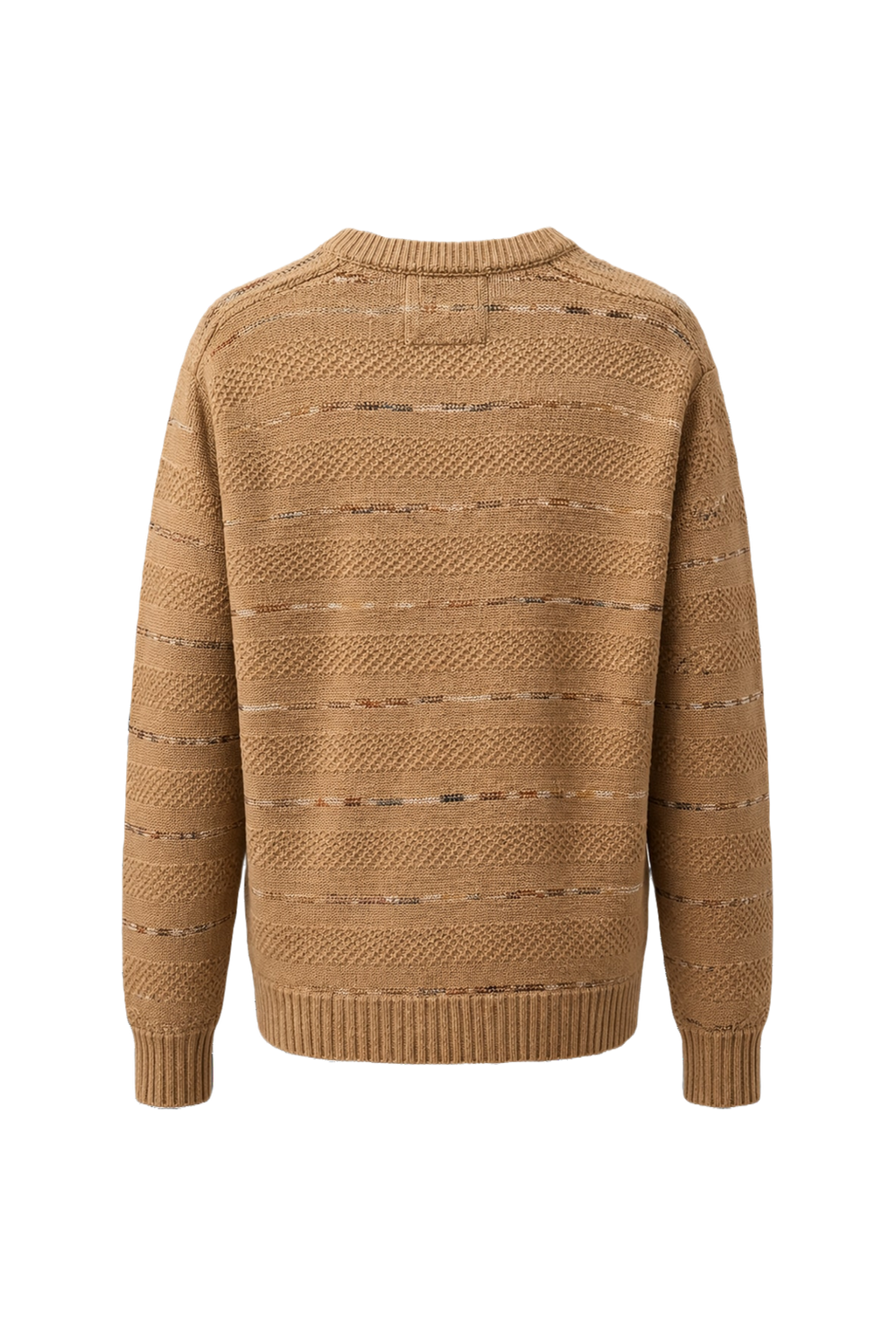 1980s Beige Cotton Sweater - Back View
