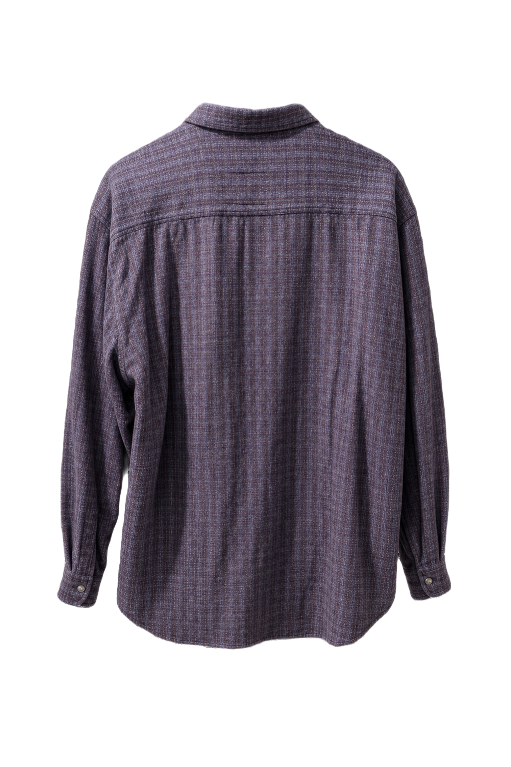 1980s Purple Cotton Shirt - Back View