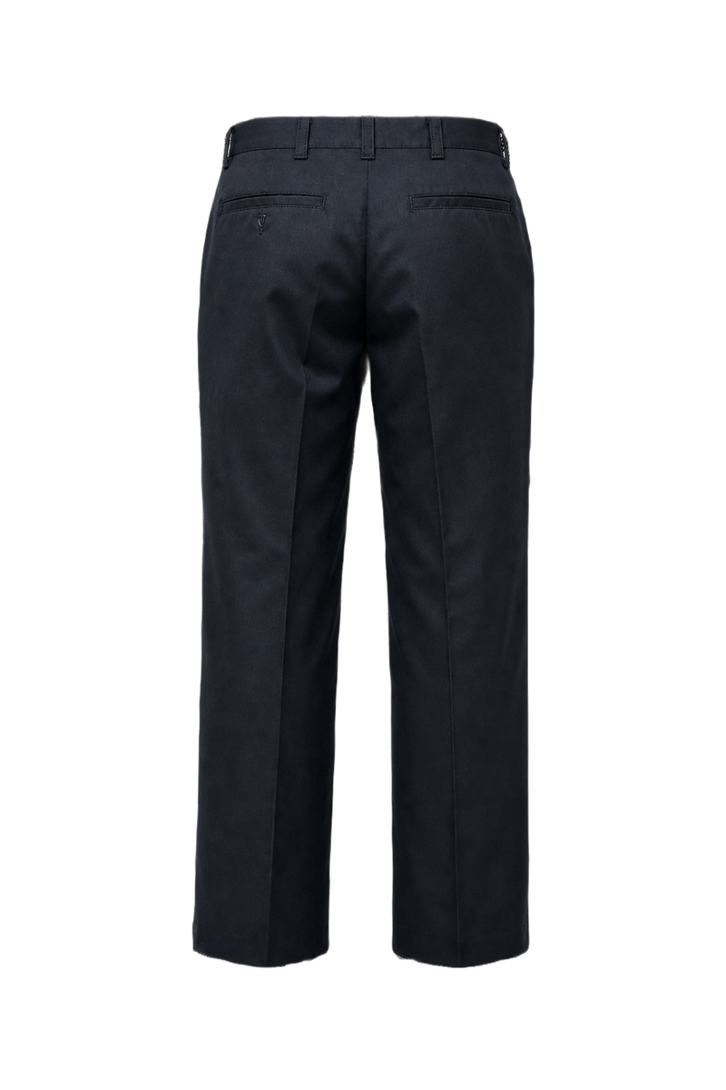 1980s Black Cotton Trousers - Back View
